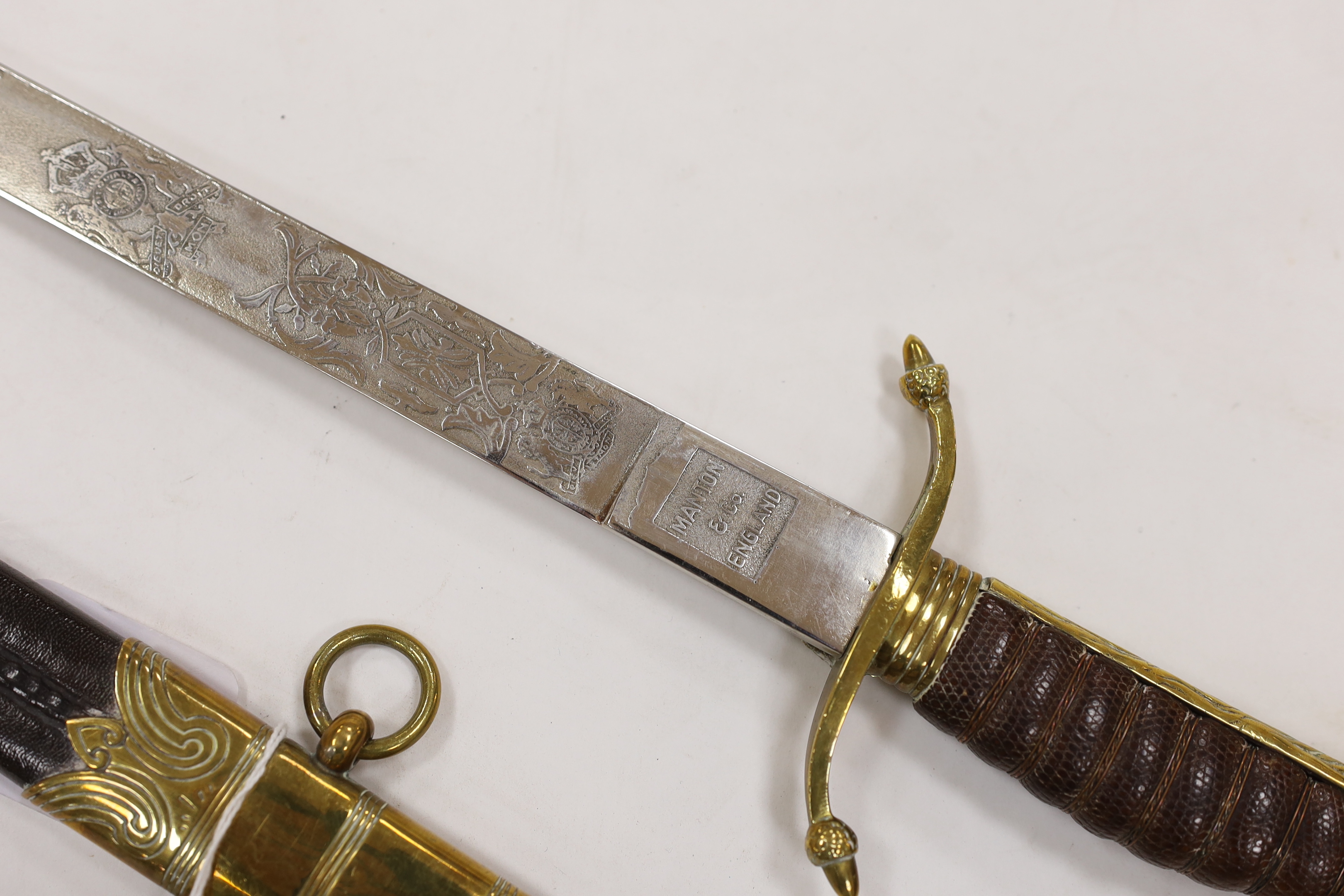 A well made copy of a 19th century Royal Navy dirk